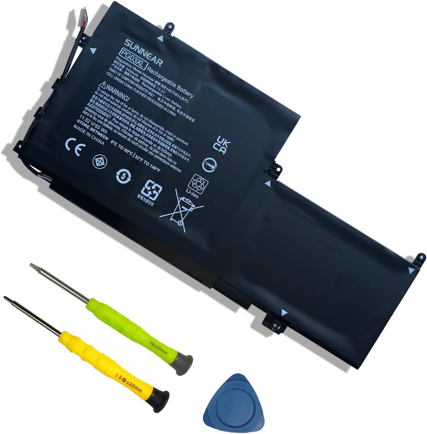 PG03XL 831758-005 Laptop Battery Replacement for HP Spectre X360 15 AP011DX 15-AP000 AP000NA AP000NF AP000NX Series Notebook 831532-421 HSTNN-LB7C 11.52V 65Wh 5430mAh (Tpye B)
