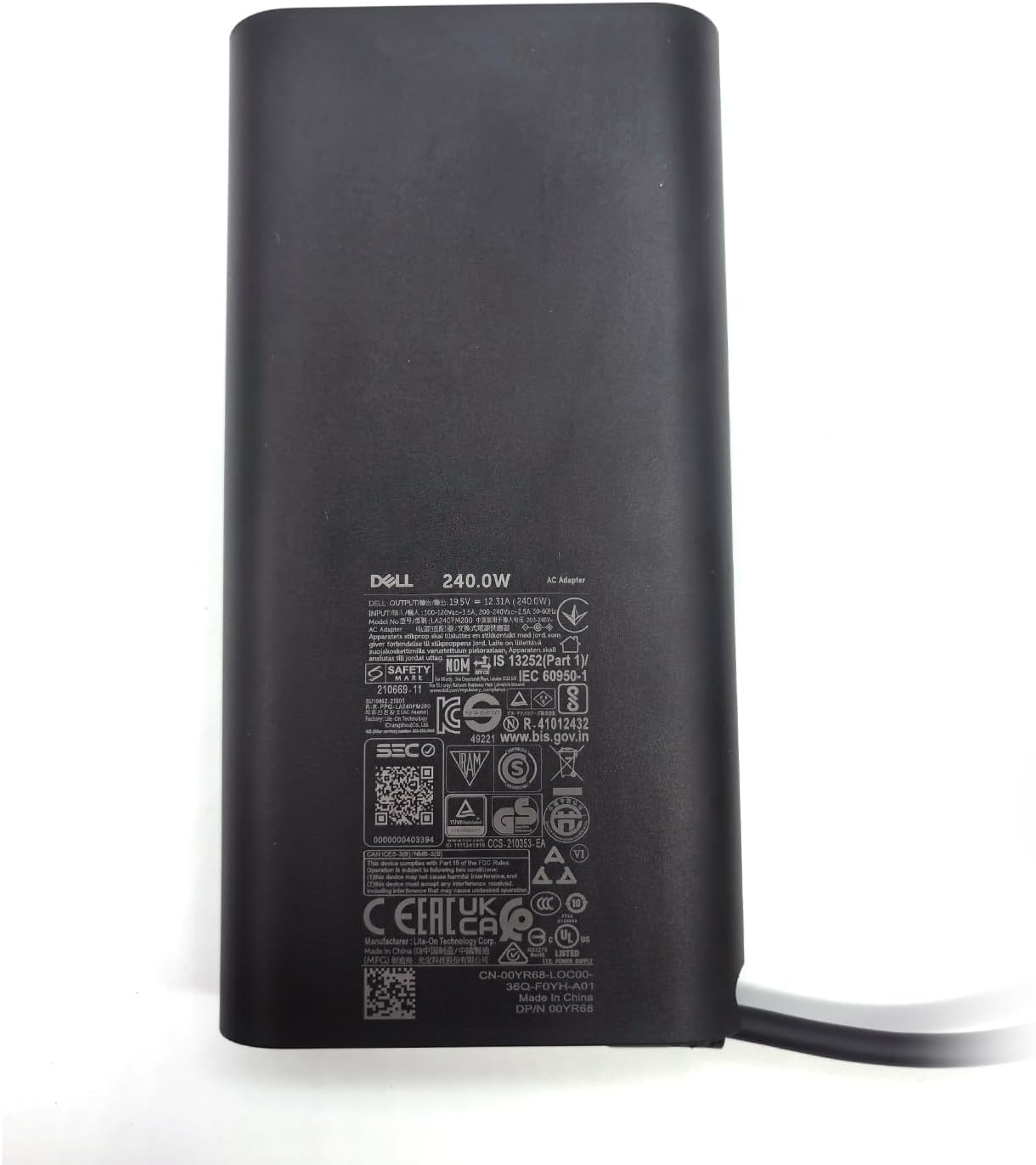 For Dell 240W 19.5V 12.3A LA240PM160 7.4*5.0mm ACアダプター M17 R1 2018 240 ...