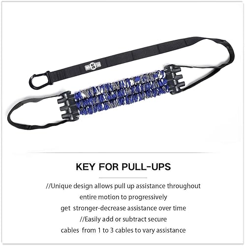 Miniatura 2 de INNSTAR Pull up Assist Band System Ajustable Anti Snap Chin Up Asistencia Banda de resistencia elástica "Patente pendiente"