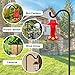 Gtongoko Shepherds Hook for Outdoor, 92 Inch Bird Feeder Pole with 7 Prongs Base, 3/4 Inch Thick Heavy Duty Adjustable Garden Hook for Hanging Plant, Hummingbird Feeder, Lantern, 1 Pack