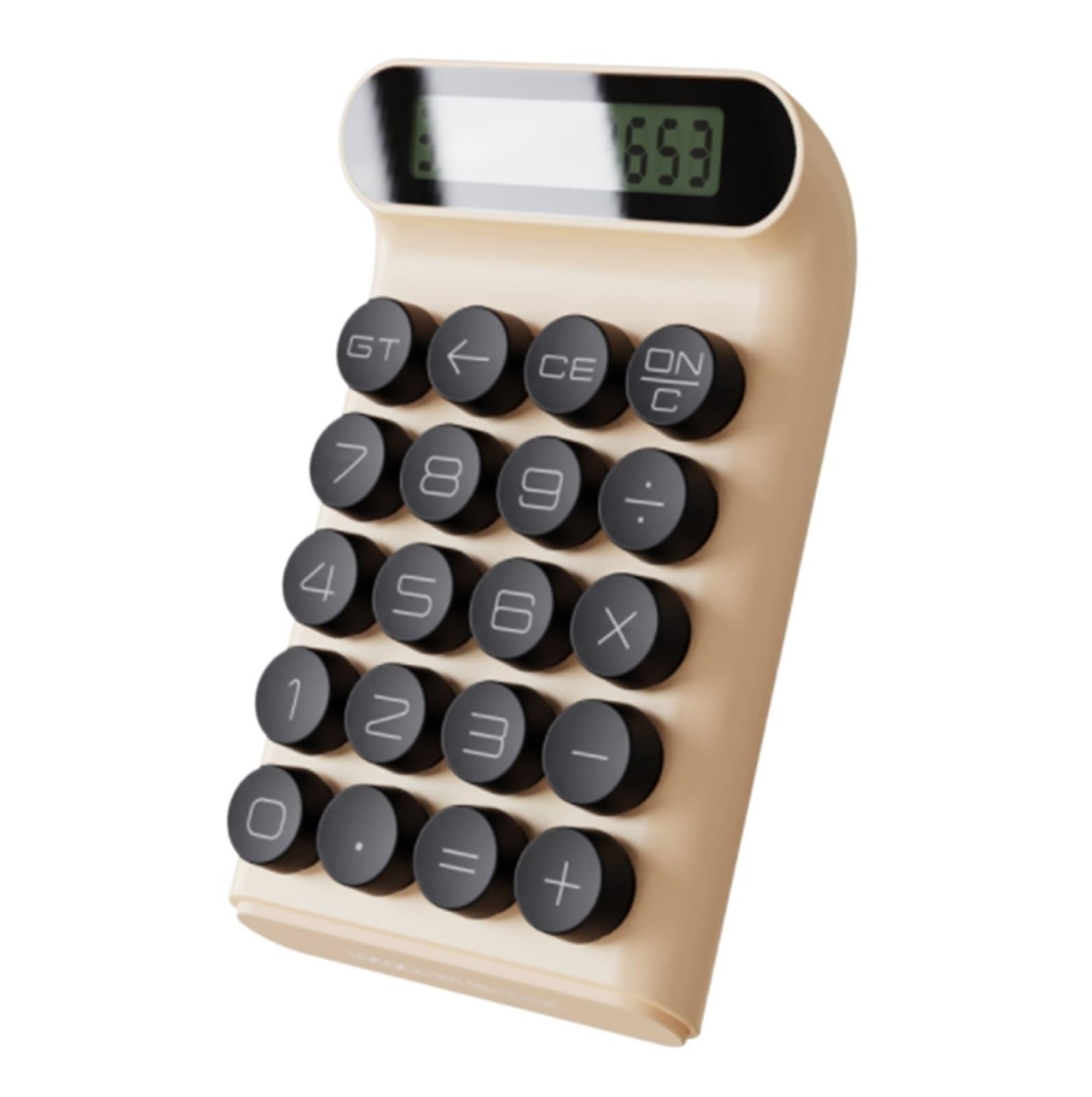 Calculatrice Calculatrice De Bureau Multifonctionnelle avec Affichage LED À 10 Chiffres, Adaptée Au Bureau Office(Khaki)