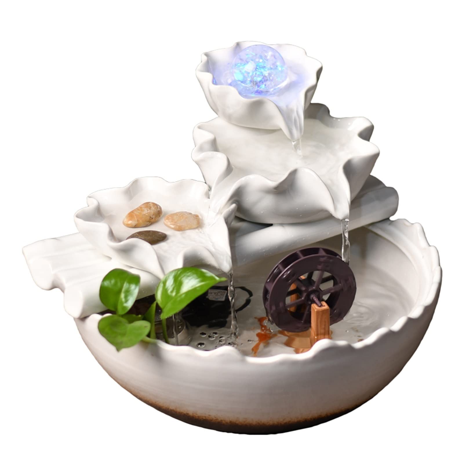 Fontaine de bureau zen en céramique pour un salon relaxant
