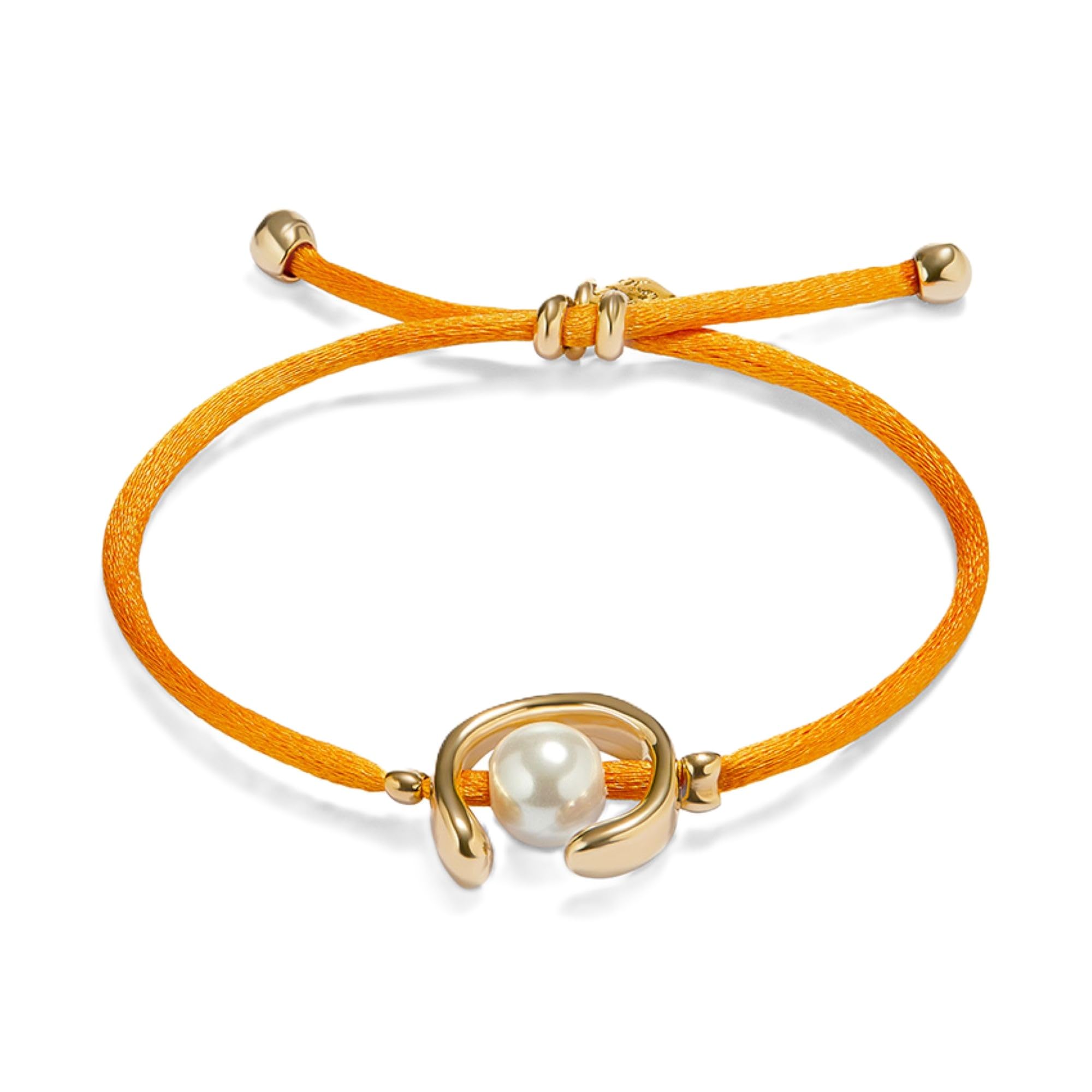 Unode50 Women's Orange/Gold/White 18K Plated Ser Diferente Bracelet Pul2505nrjoro0m