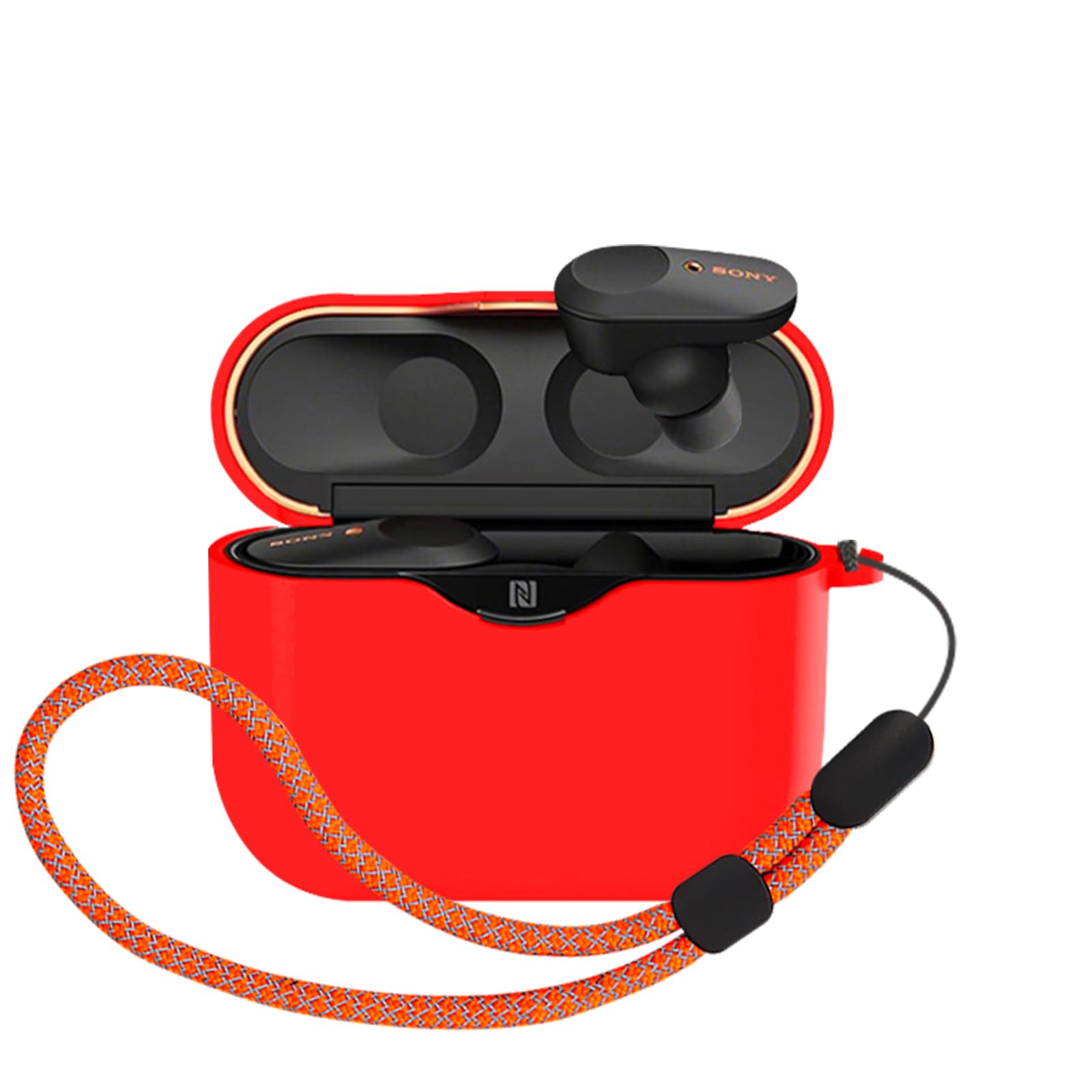 Suitable for Sony WF-1000XM3 Earphones with All-Round Protective case, Charging case, Scratch Resistant, 360 ° Shock Resistant, Waterproof, and Drop