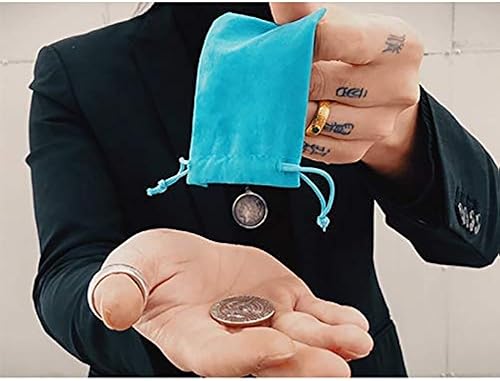 blue-ther Invisible Channel Trucos de magia Monedas Carta Desapareciendo Mago Cerca de la Cartera mágica