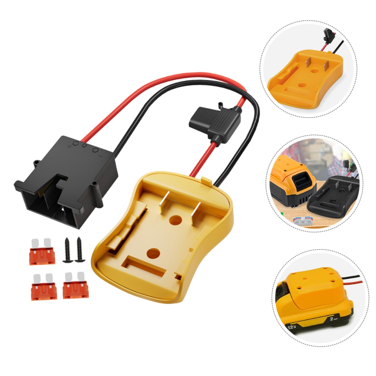 iplusmile 5 Pezzi Adattatore Alimentazione per Batterie Versatile per Strumenti Elettrici e Giocattoli Facile Installazione e Alta Affidabilità per Progetti da Te