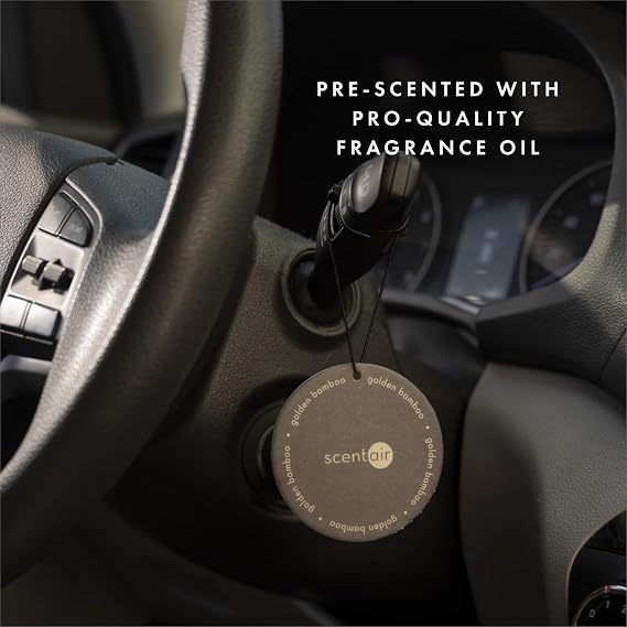 ScentAir Auto & Room Fragrance Puck, 3 Pack, Eucalyptus Mint | 30 Day Lasting Scent for Cars and Small Areas