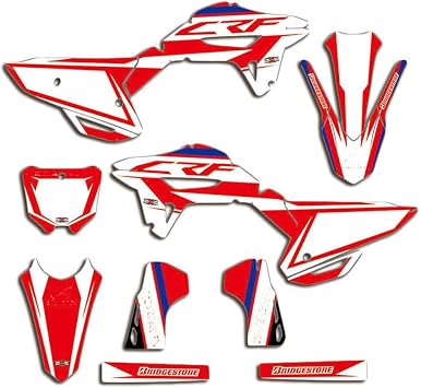 Graphics Kit Decals Stickers for Honda CRF 450 CRF450R 2021 2022 2023 and CRF 250 CRF250R 2022 2023 2024