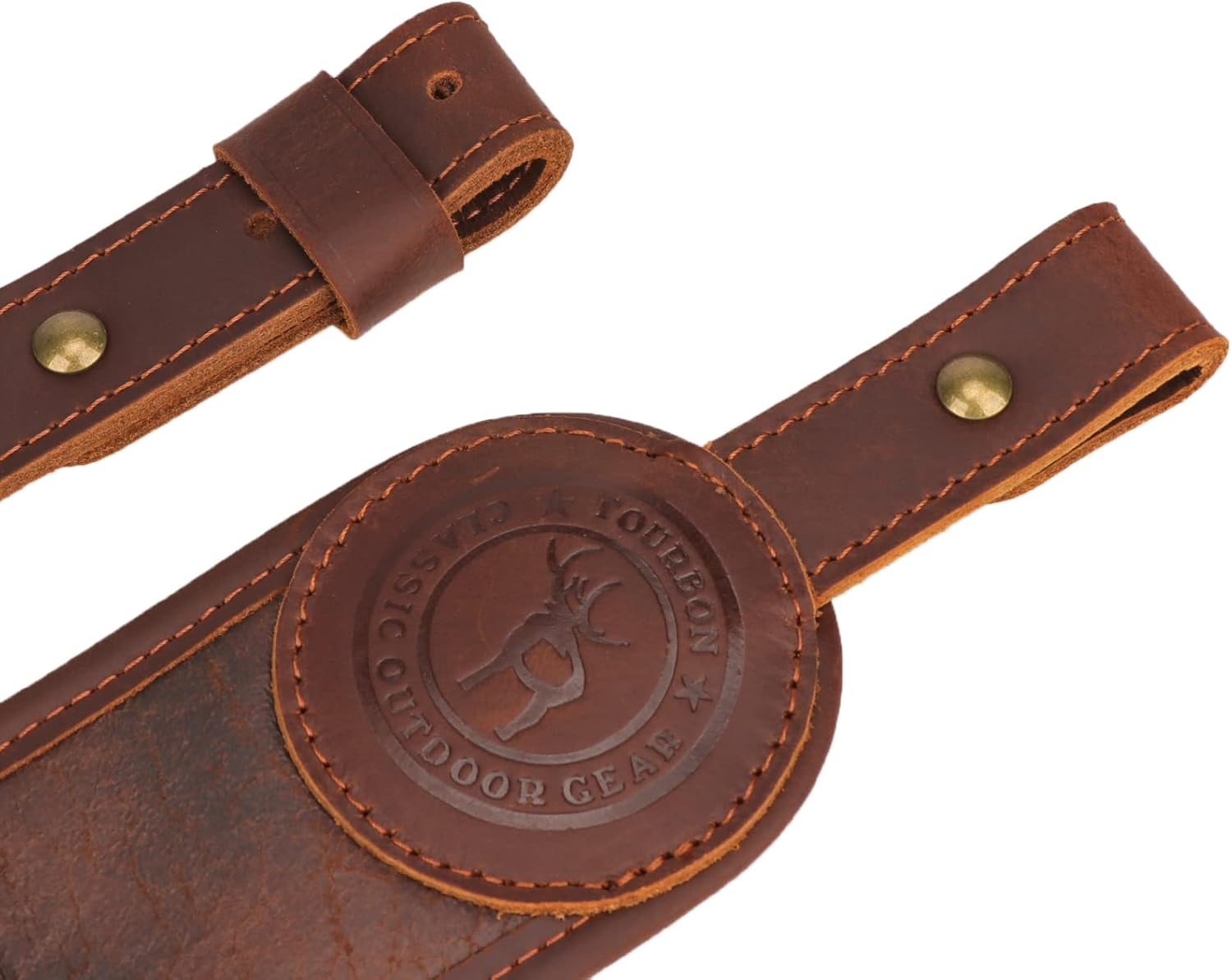 Tourbon Hunting Rifle Shell Holder Bandolier Gun Shoulder Strap Sling for Caliber .30-06 .30-30 .308 (Type#1 Swivels)