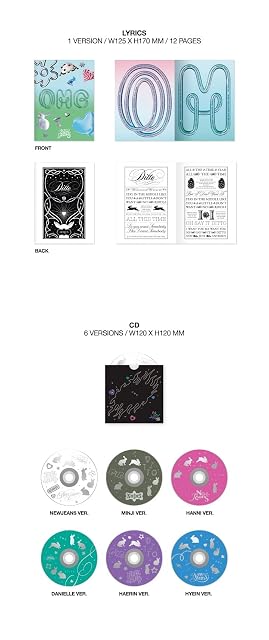 Foto 5 de 6 de NewJeans - OMG [Tarjeta de mensaje ver.] 1er álbum individual + regalo de tienda (HAERIN ver.)