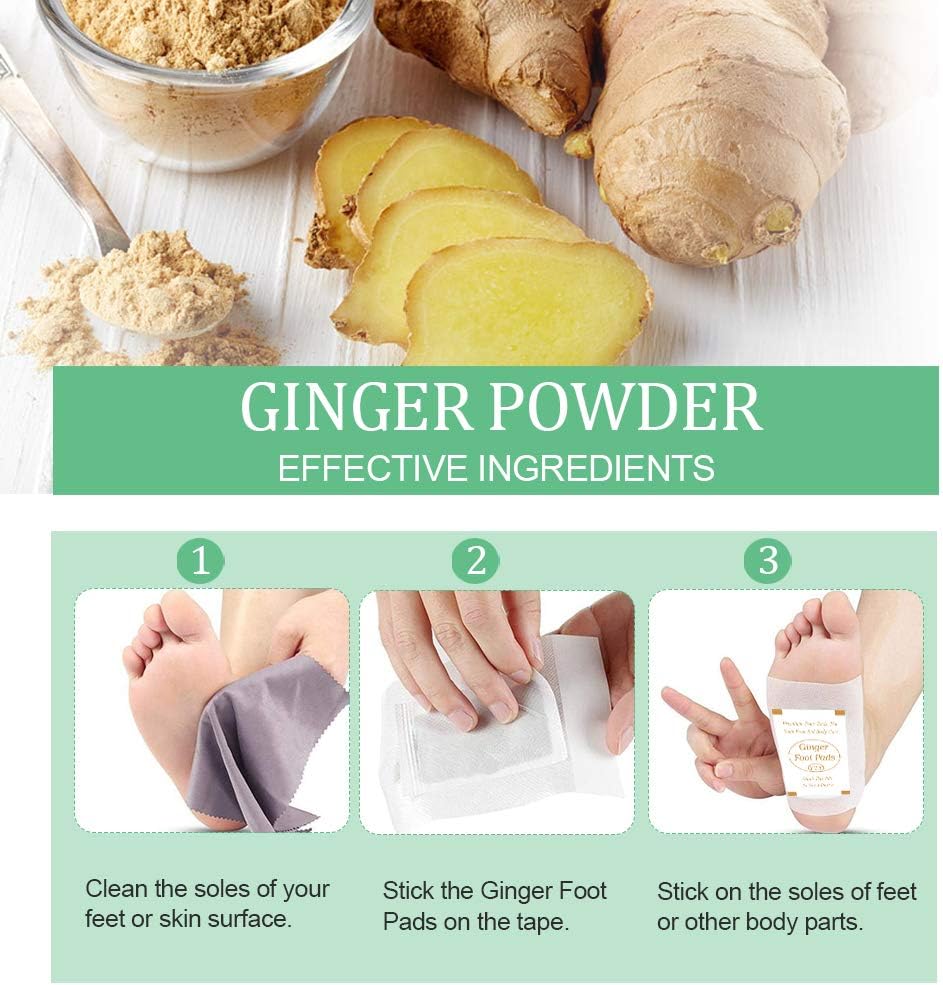 Buy Foot Pads (60Pads) Ginger Foot Pads for Better Sleep and Anti