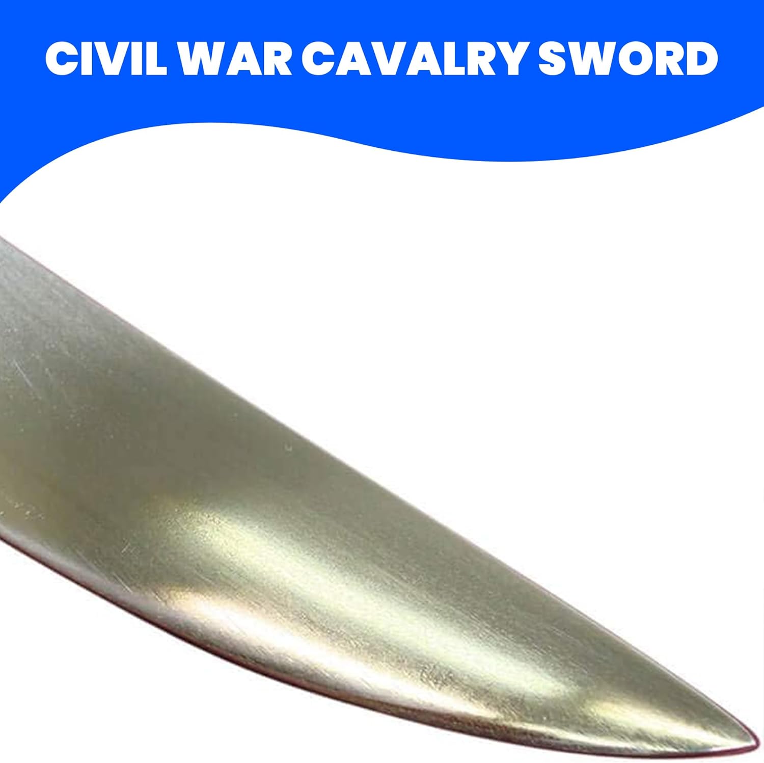 SZCO 1840 Cavalry Saber Replica – 40" Civil War Cavalry Sword with Brass Guard & Pommel, Wood Handle with Gold Wire Wrap, and Metal Scabbard – Historical Military Ceremonial Sword for Adults