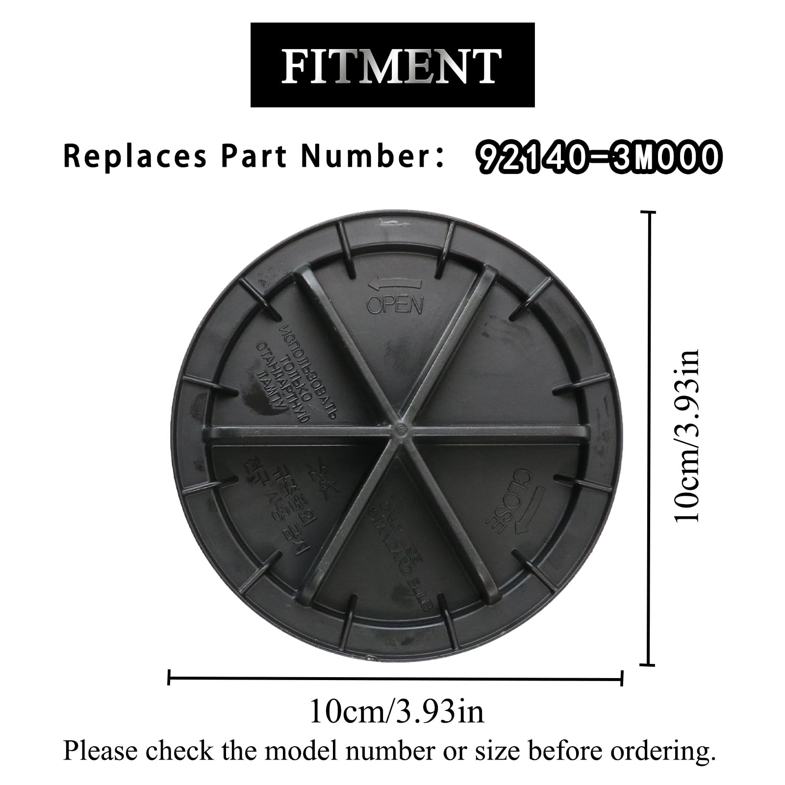 AUPARTIK Headlight Back Cover 92140-3M000 Fit for Hyundai Azera Genesis Elantra Equus Sonata for Kia Optima Soul Headlight Dust Cap 921403M000