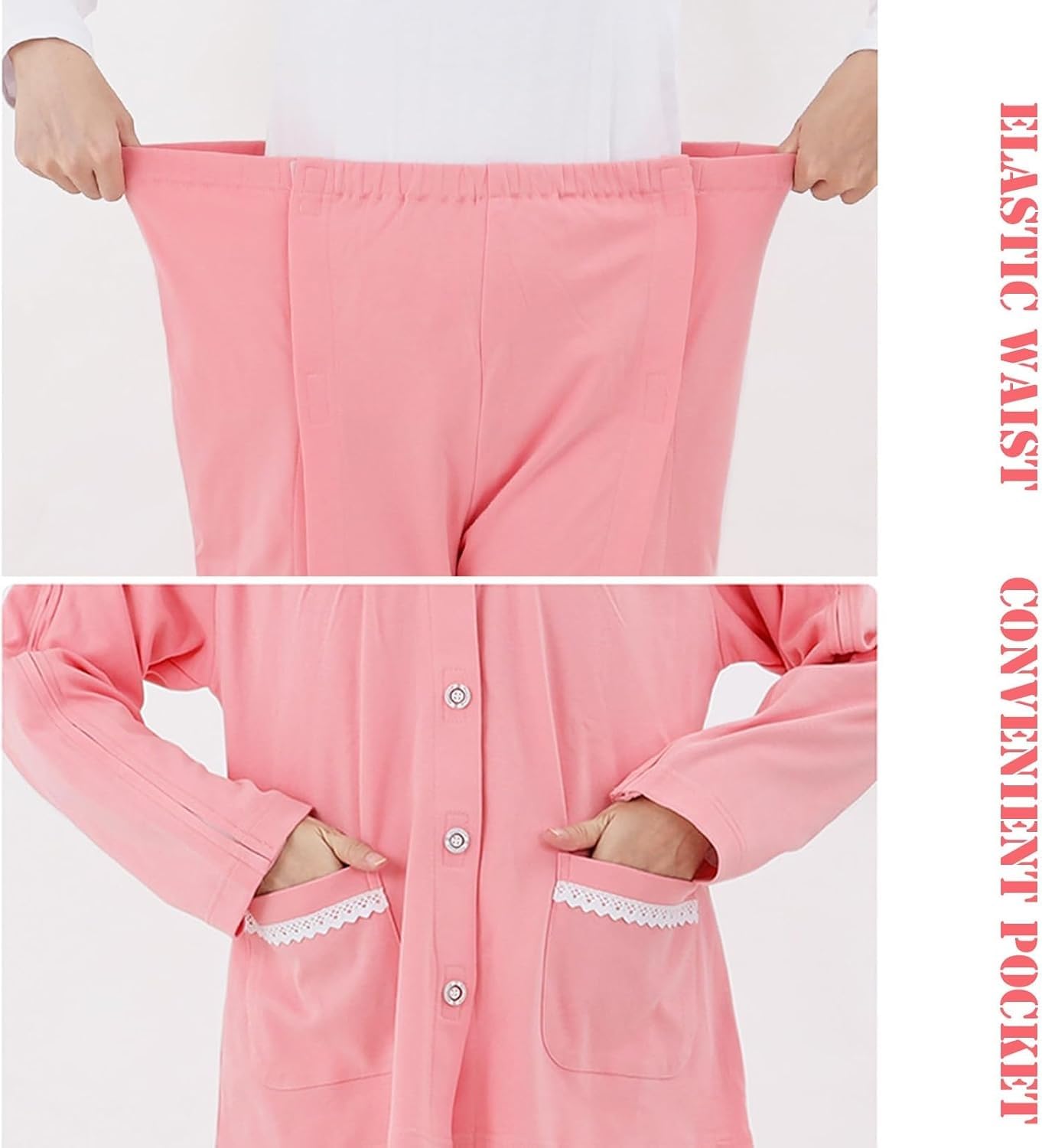 Batas de hospital desprendibles for hombres y mujeres, pijamas manga larga for pacientes, totalmente abiertas, auxiliares enfermería for diálisis Exfoliantes Suaves