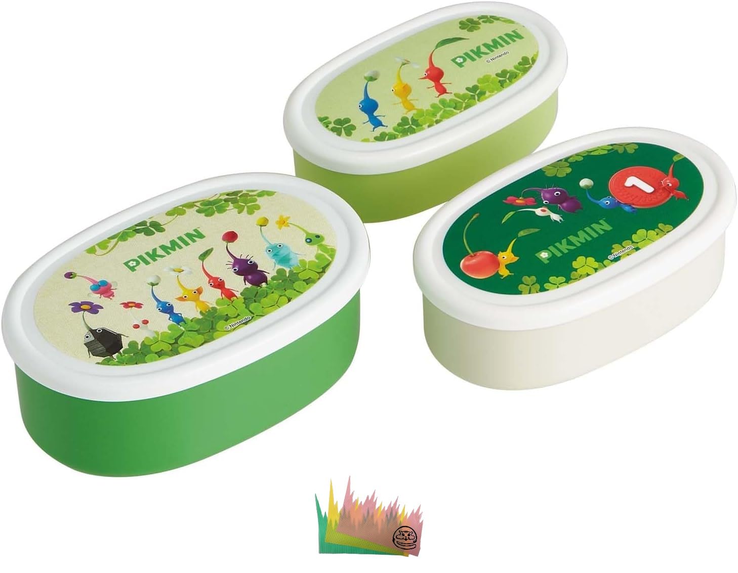 Amazon｜ピクミン 弁当箱 シール容器 3個セット ランチボックス