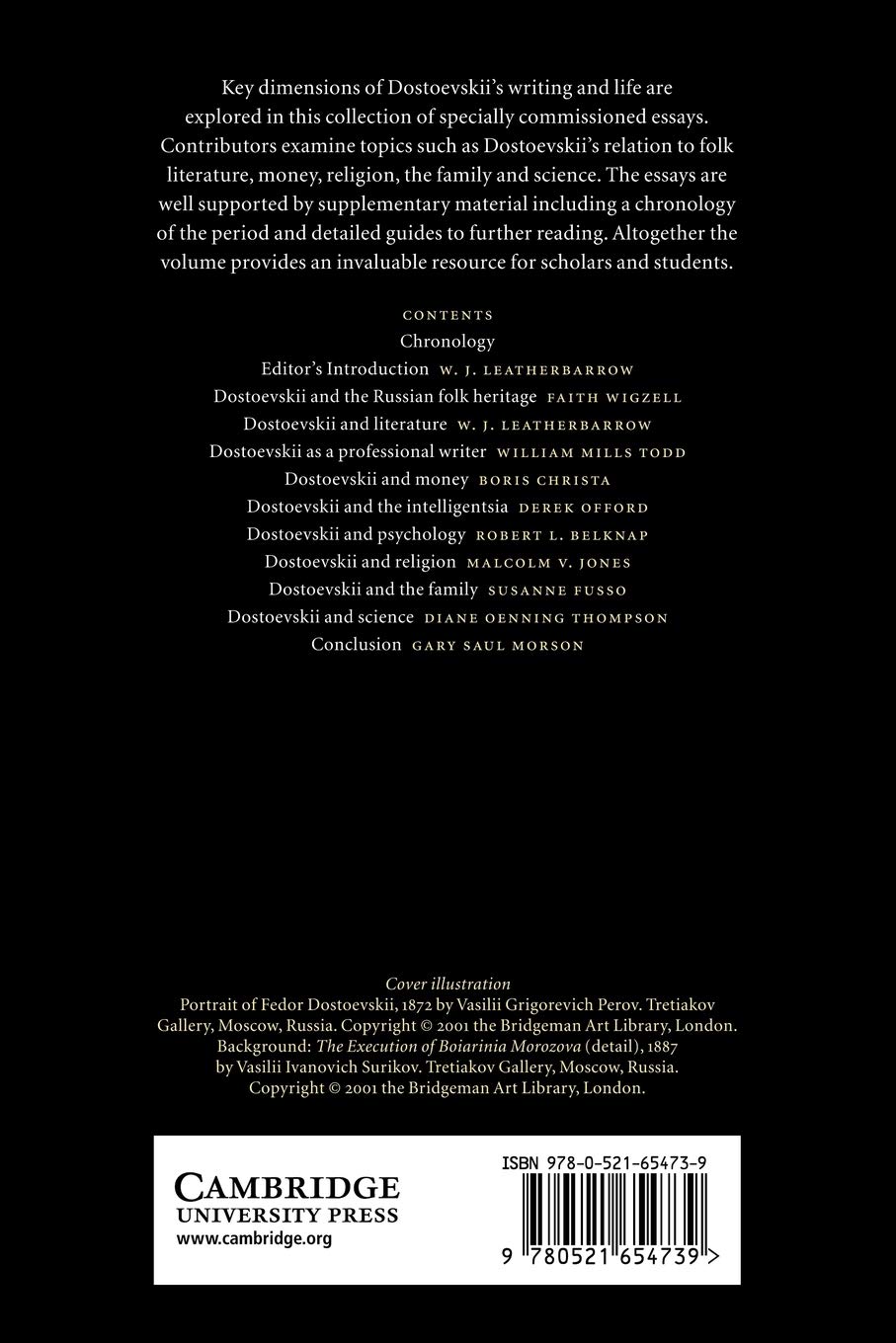 The Cambridge Companion to Dostoevskii (Cambridge Companions to Literature)