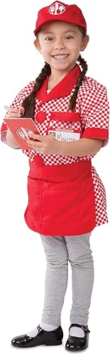 Miniatura 3 de Melissa  Doug Conjunto de disfraz de juego de rol de servidor con accesorios realistas