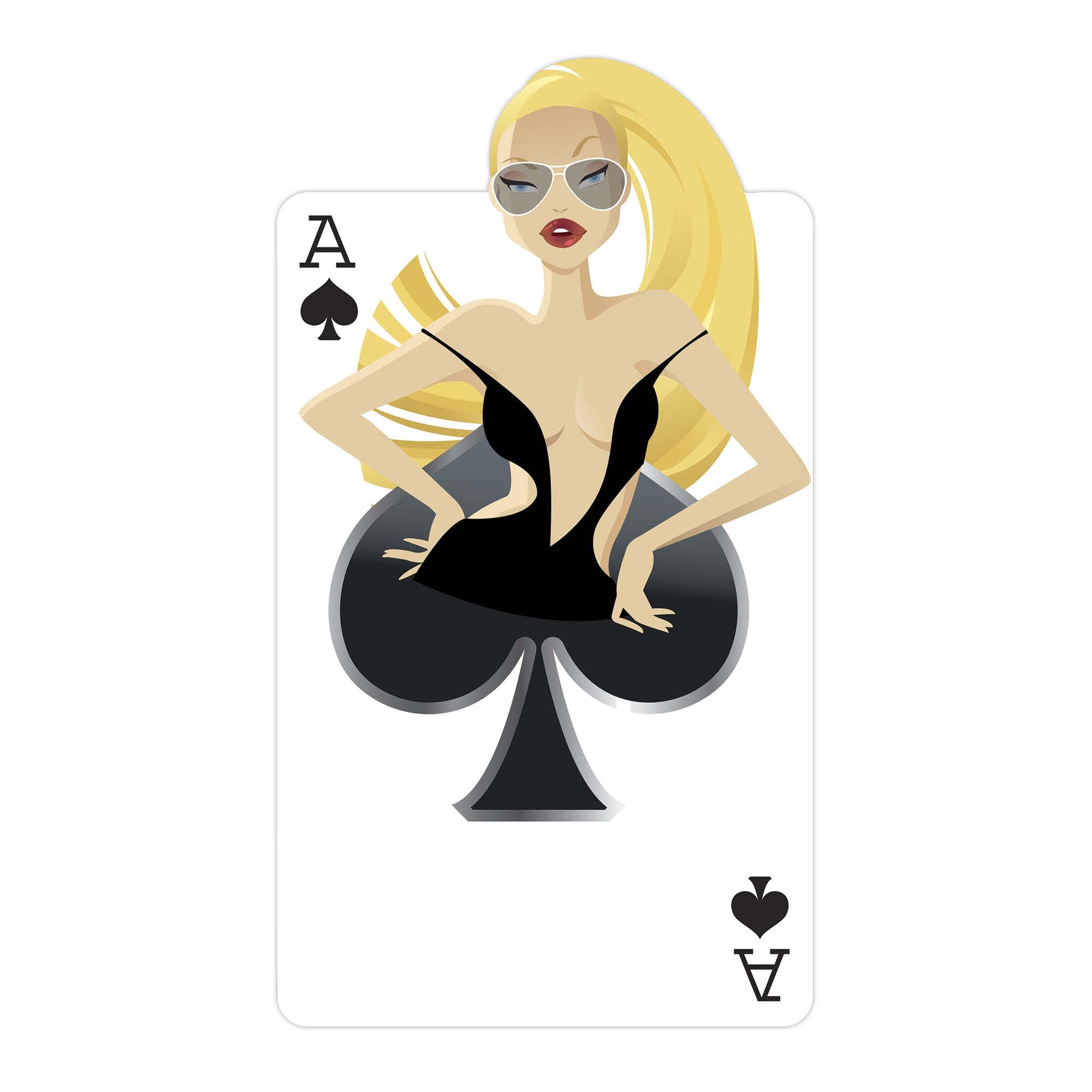 Star Cutouts Cut Out of Spades Babe