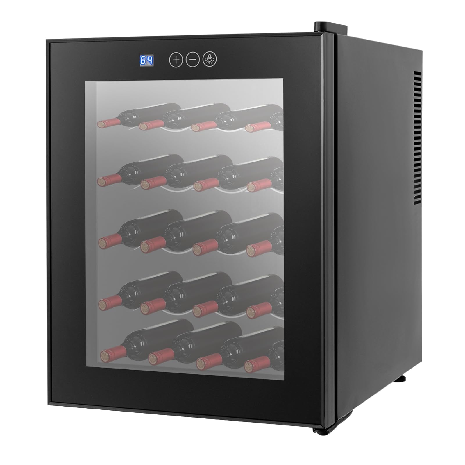 Qgnaewnoyj JJFTLE-000000US 1.7 cu ft Wine Cooler Black