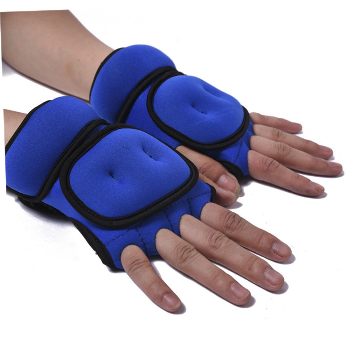 HEMOTON Guantes Peso 1 Par 1kg sin Dedos para Entrenamiento
