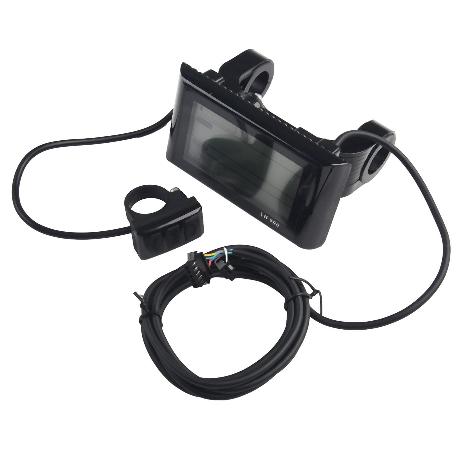Panel de visualización LCD para bicicleta eléctrica, SW900 LCD E-Bike Panel de control con monitoreo de datos en tiempo real para sistemas de 24/36/48 V