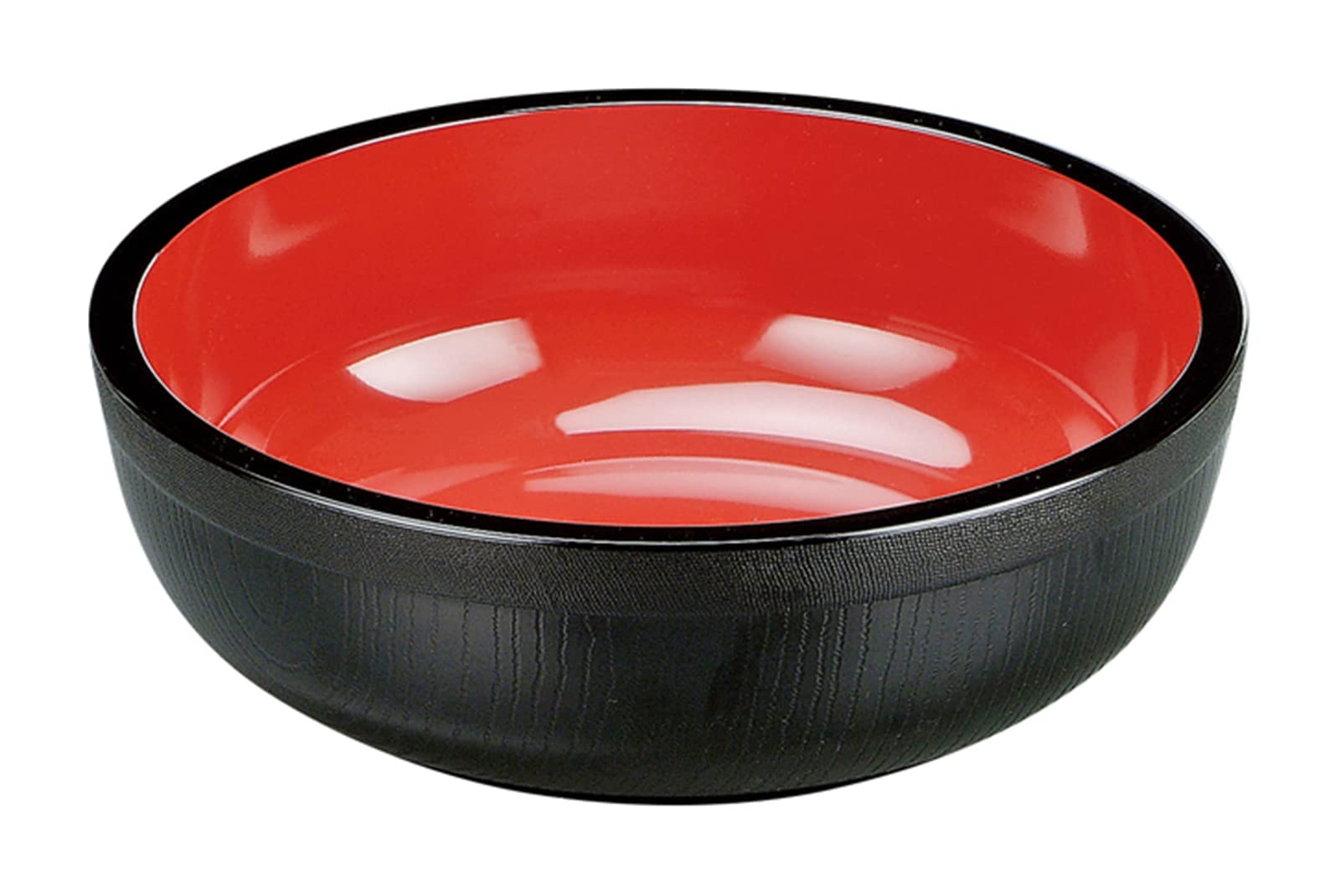 Fukui Craft 9-Sun Kneading Bowl, Black & Red