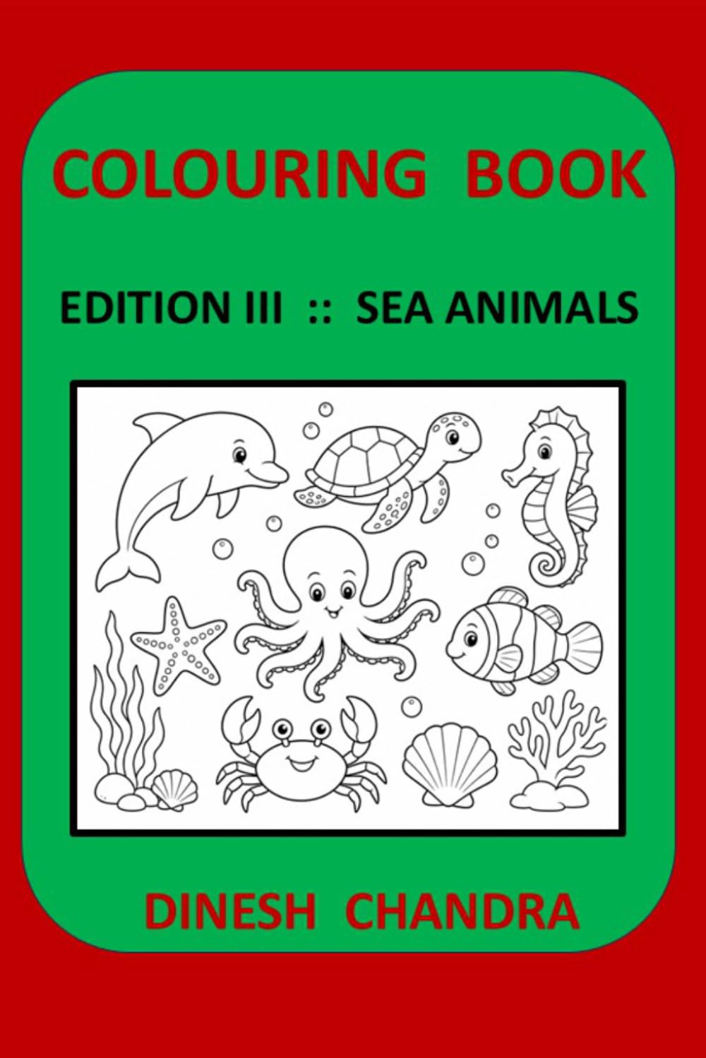Colouring Book: Sea Animals