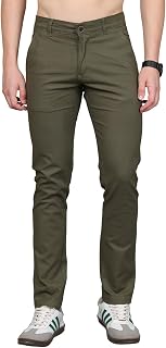 Majestic Man Premium Cotton Slub Slim Fit Comfortable Solid Stylish Trousers Price In India