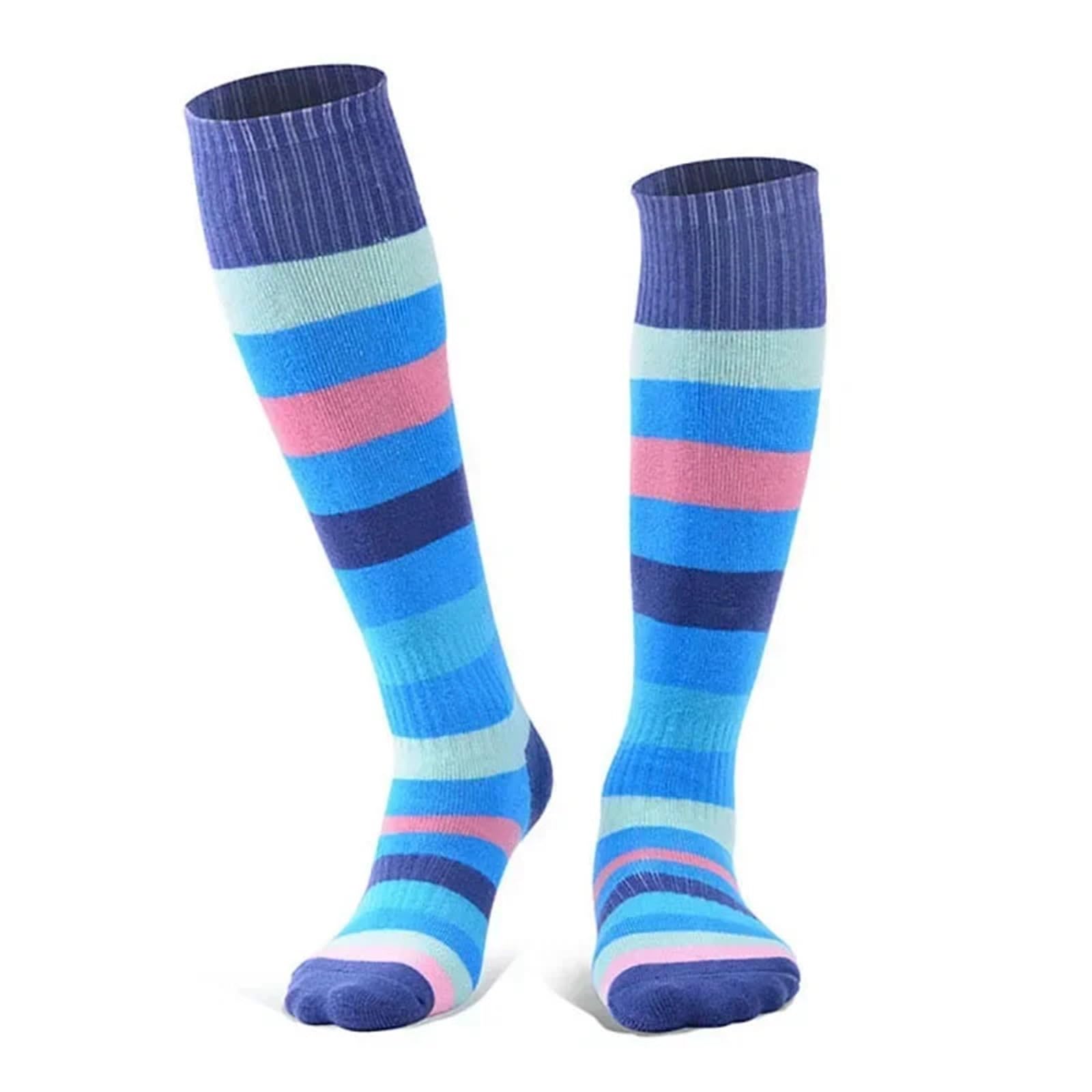 Calcetines de esquí a rayas largo for niños, medias for senderismo y, cómodos cálidos calcetines for Snowboard Para Trekking, Ciclismo, Snowboard