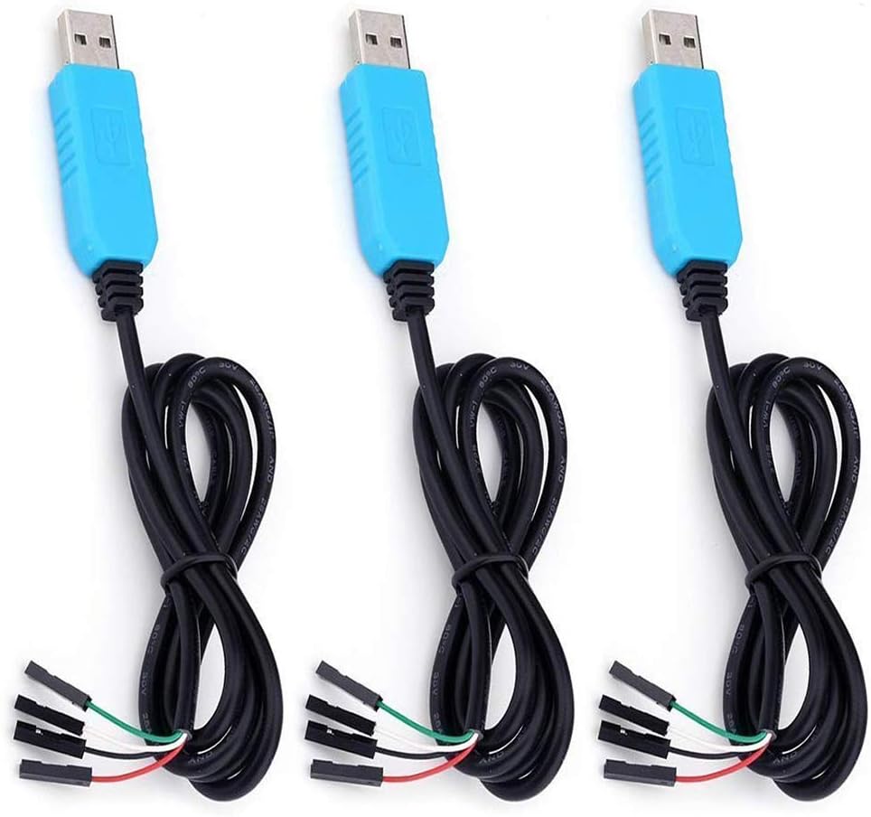 PL2303TA USB to TTL Serial Cable Debug Console Cable for Raspberry Pi 3 Pack