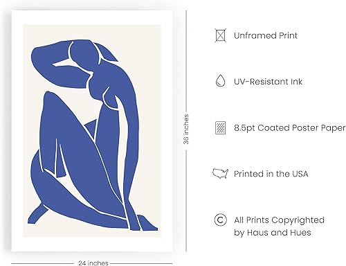 Miniatura 2 de HAUS AND HUES Matisse - Póster impreso y de exposición de arte, impresiones y pósteres de Henri Matisse, pósteres de Matisse para paredes de