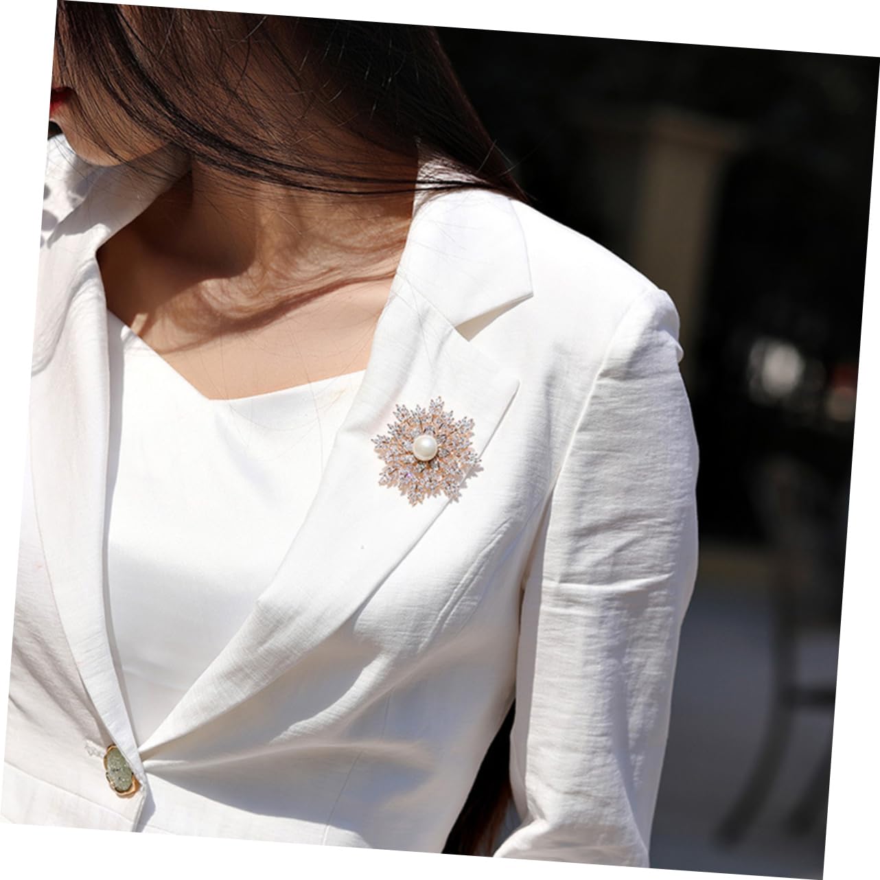 SOIMISS 3pezzi Spilla Elegante Forma Di Fiocco Di Zircone Per Donne Accessorio Per Cardigan e Giacche Decorazione Sottile e Chic Argento Perfetta Per Matrimonio e Occasioni Speciali
