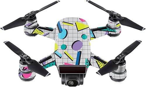 Skin para DJI Spark Mini Drone Awesome 80s mightyskins carcasa protectora, duradero y único vinilo Wrap fácil de aplicar, quitar, y el cambio