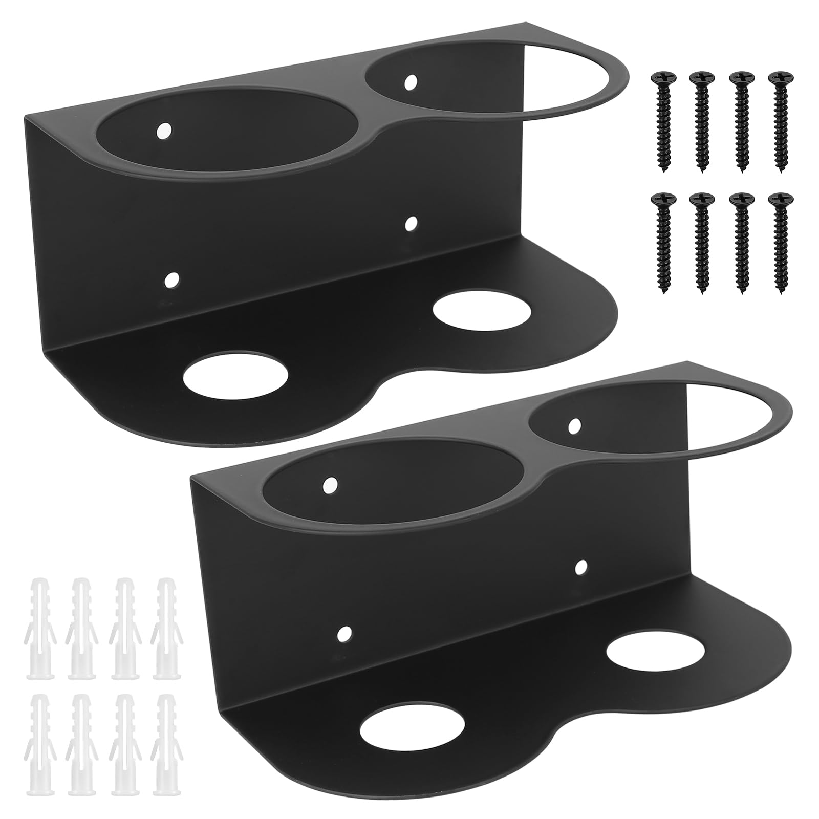 2 Pz Porta Bombolette Spray, Supporto per Bomboletta Spray, Porta Lattine a 2 Slot Montaggio a Parete per casa, garage, officina, accessori per utensili ad aria compressa