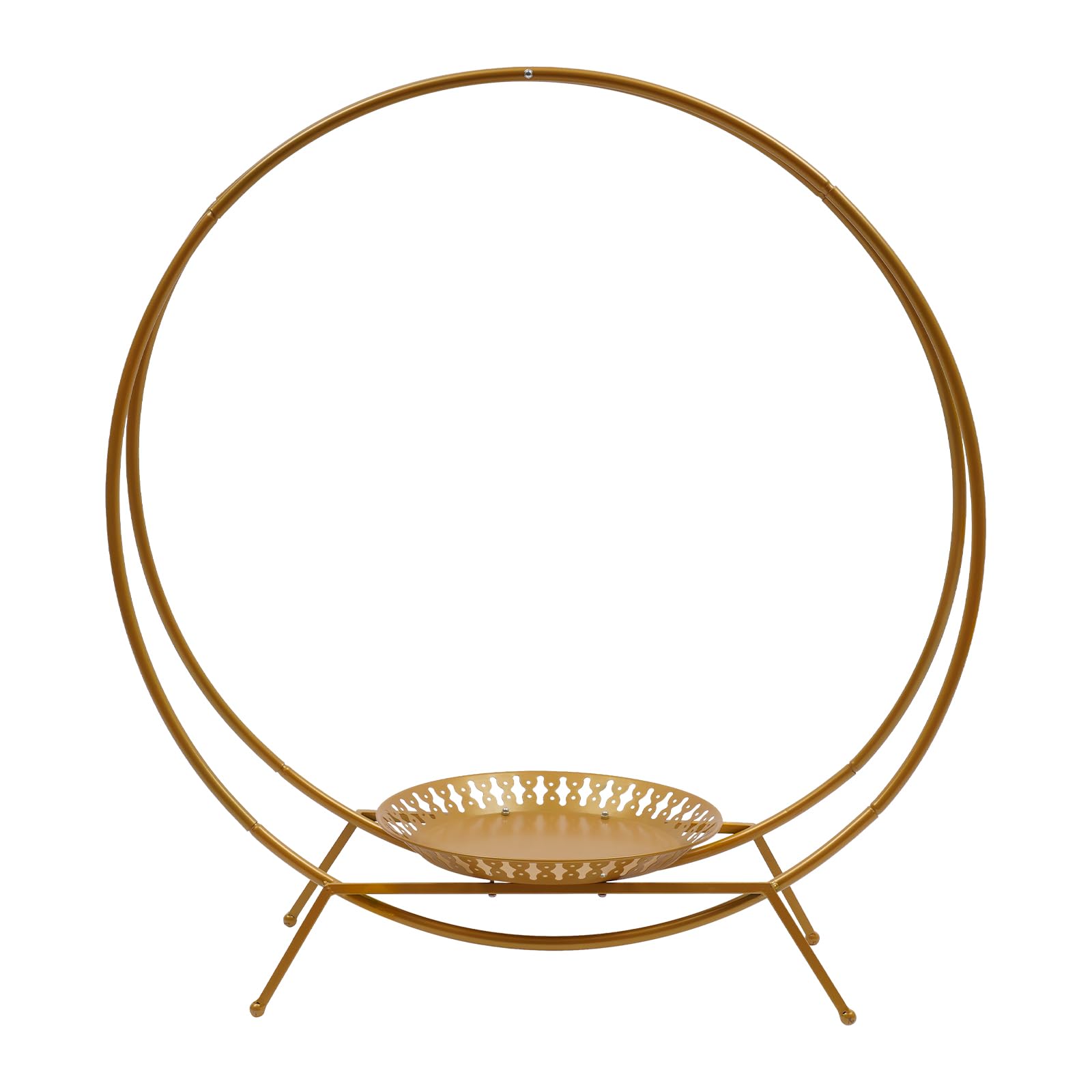 Soporte para tartas de 80 cm, con forma de arco, fruta, postre, decoración para fiestas, arco de flores, extraíble, fácil de transportar y reutilizable, globos, kit de presentación de alimentos,