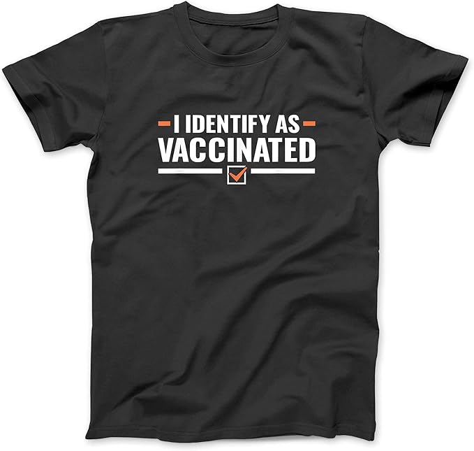 BestTeesEver I Identify As Vaccinated Shirt Vax Womens Mens Pro Vaccine