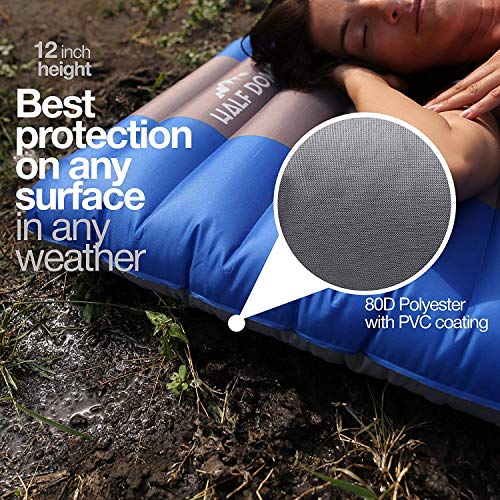 Half Dome Sleeping Pad Waterproof Mat Perfect Hiking, Camping, Car