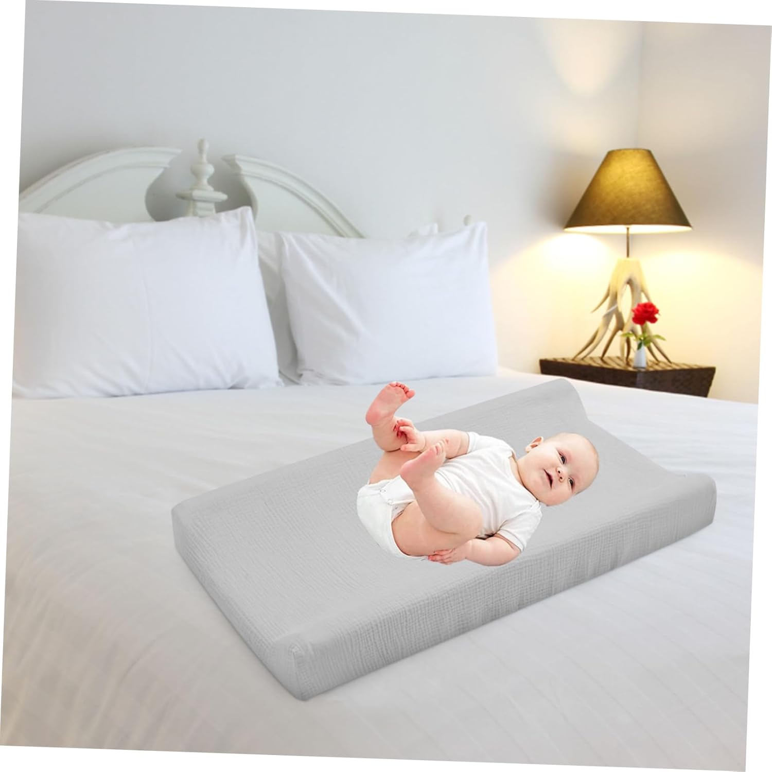 Totority 2pcs Washable Diaper Pad Covers Elastic Changing Pad for Changing Table