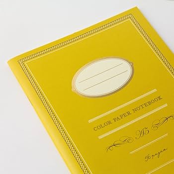 Amazon.co.jp: デザインフィル カラーノート 3冊パック 横罫 A5 黄色