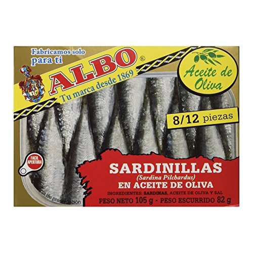 Albo -Sardinillas en Aceite de Oliva - 8/12 Piezas - 105 g