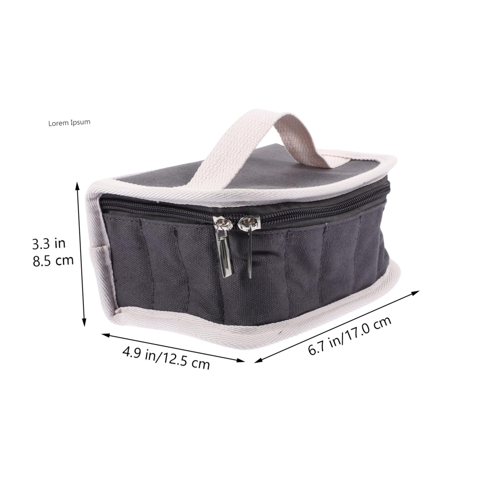 PartyKindom Essential Oil Bag Essential Oil Carrying Box Lightweight Storage Case Grey