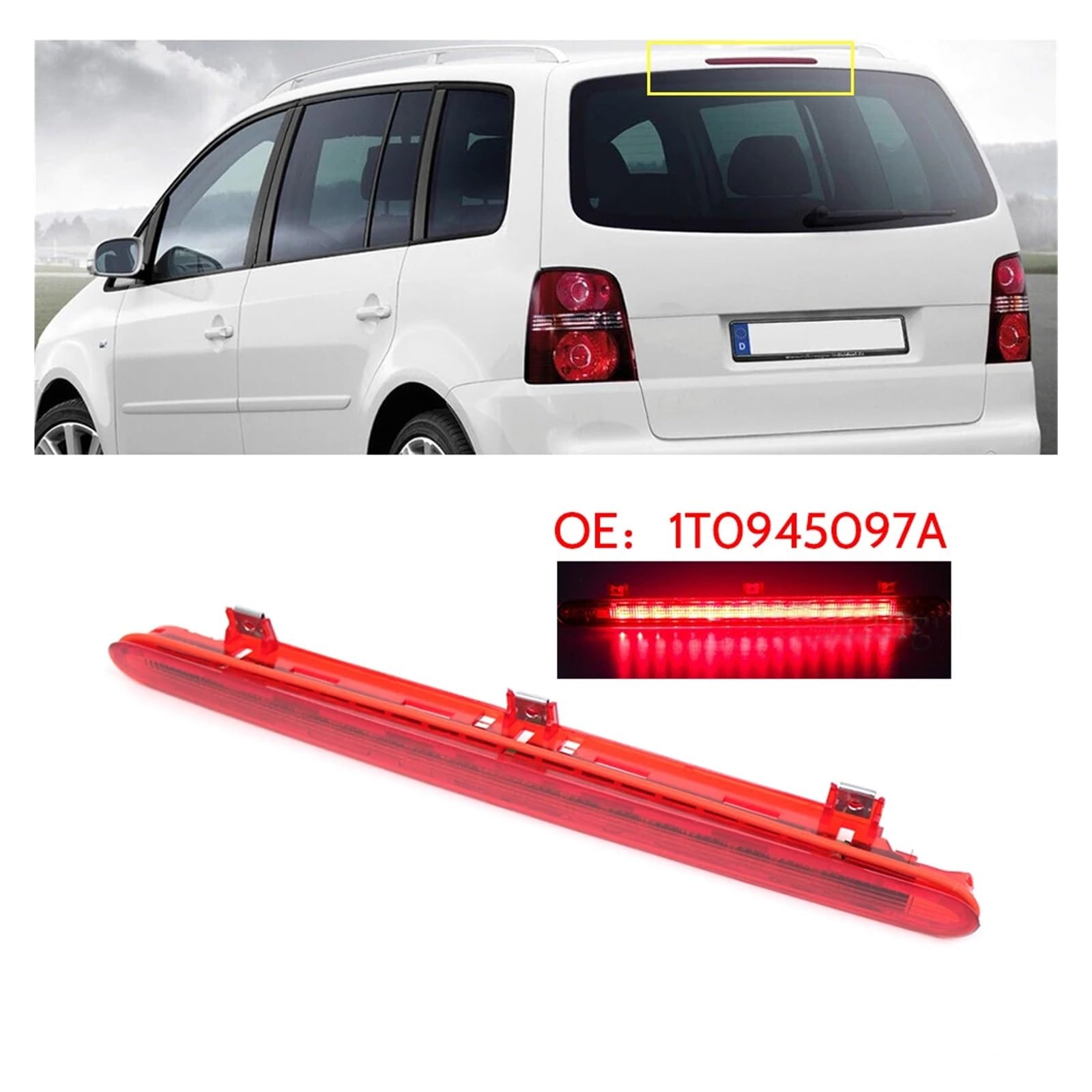 Terza Luce di Stop Posteriore, Terza Luce di Stop Posteriore per VW, Ford Touran 2003-2010 Luci di Segnalazione di parcheggio per Auto