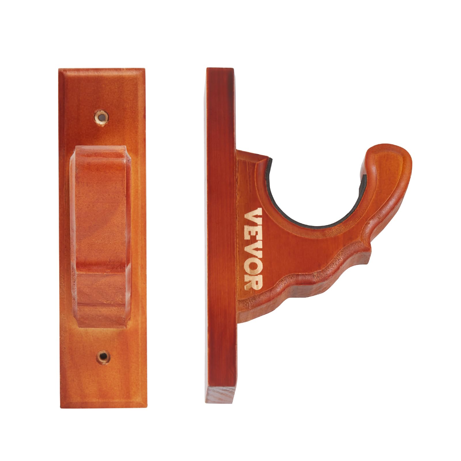 VEVOE Supporto da Parete per Porta Pistole, Porta Pistole Orizzontale e Ganci per Fucili, Espositore da Parete per Pistola Singola, Porta Pistole con Imbottitura Morbida per Fucili