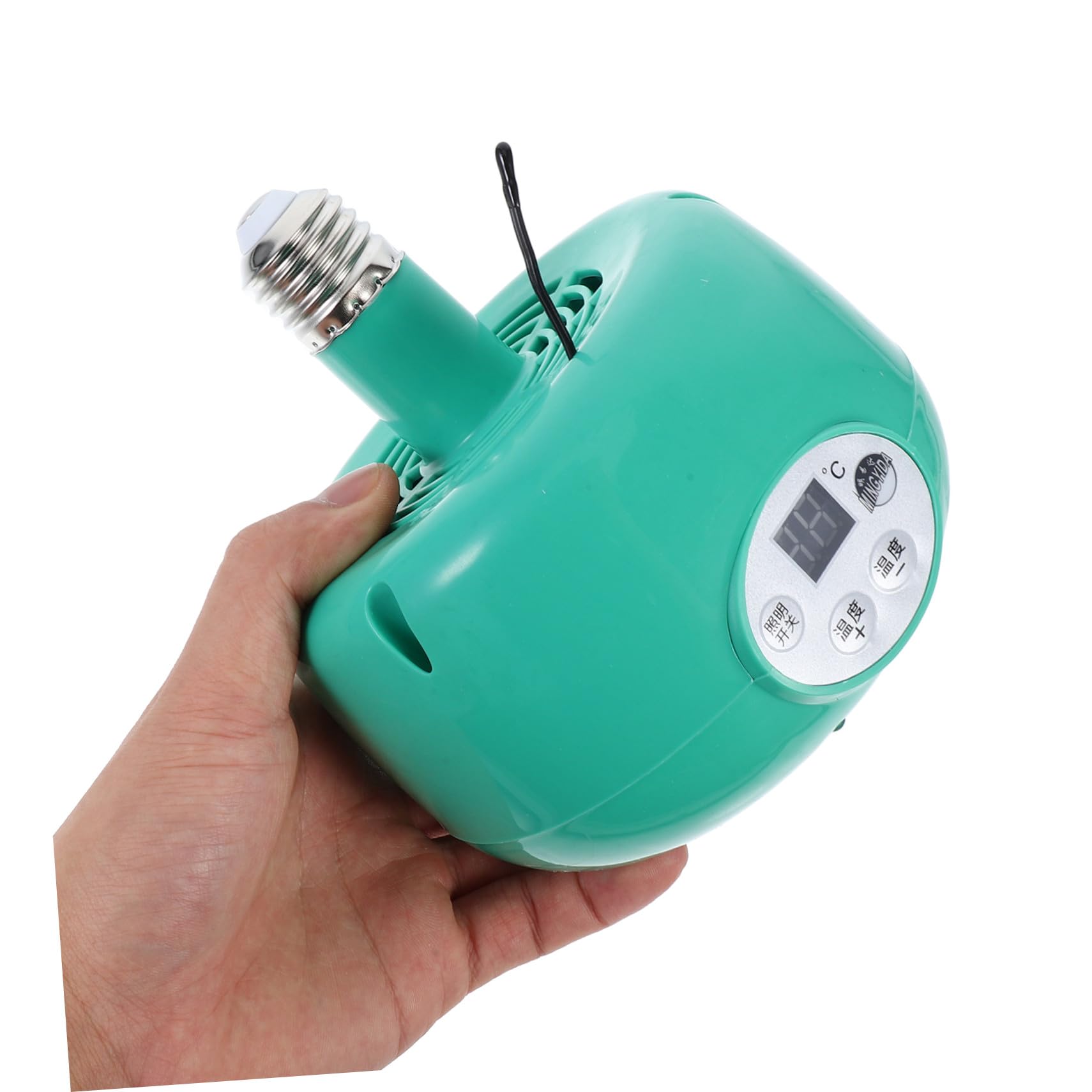 VICASKY Lampada Riscaldante per Animali Temperatura Intelligente, Verde | Emettitore in Plastica e Metallo, Luce Calda Led, per Roditori e Rettili