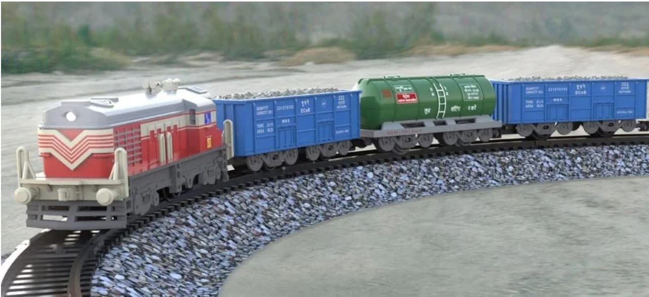 Yuvdik Plastic Indian Cargo Train With Popular Indian Railway