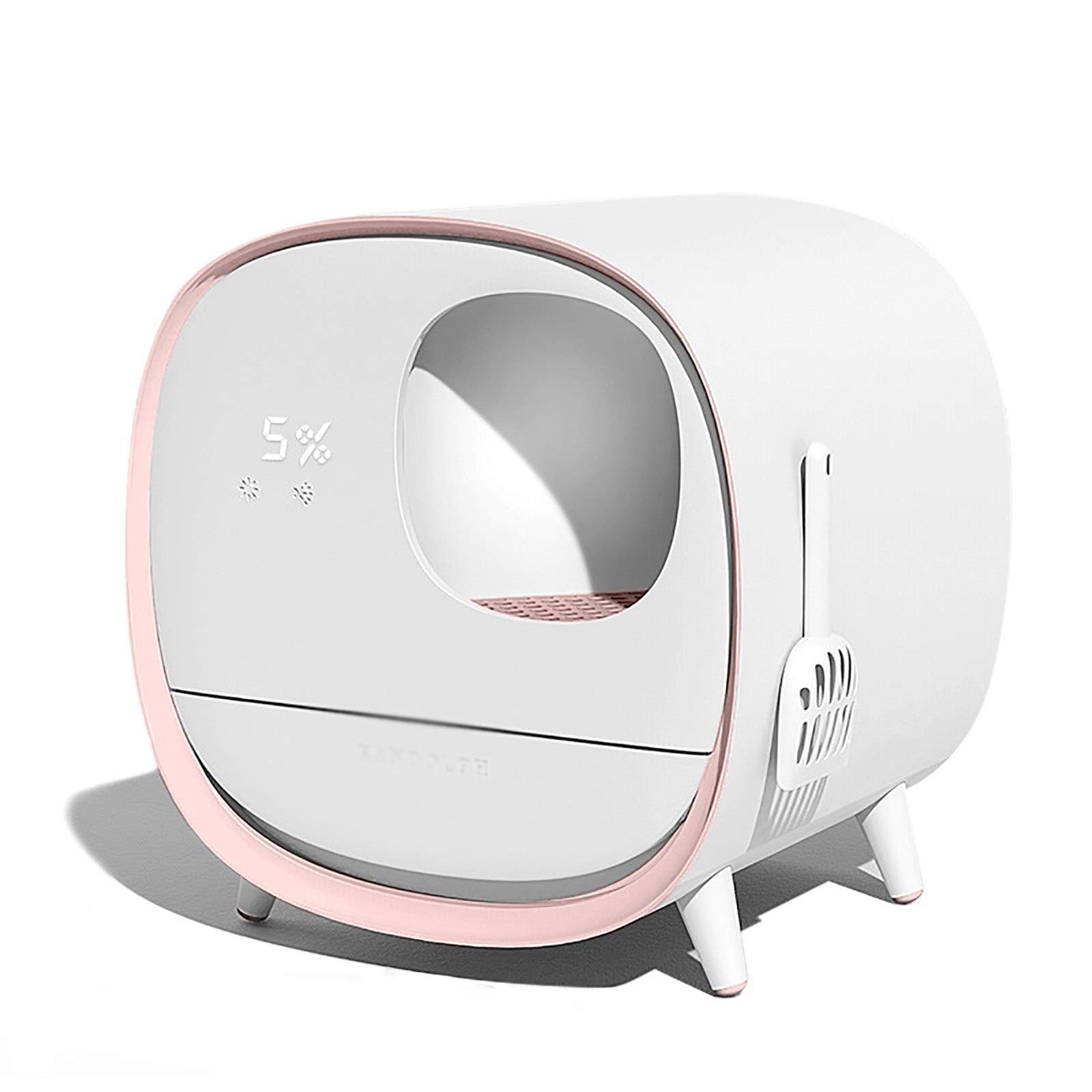 Maison de toilette pour chat design intérieur propre sans odeur bac tiroir fermé