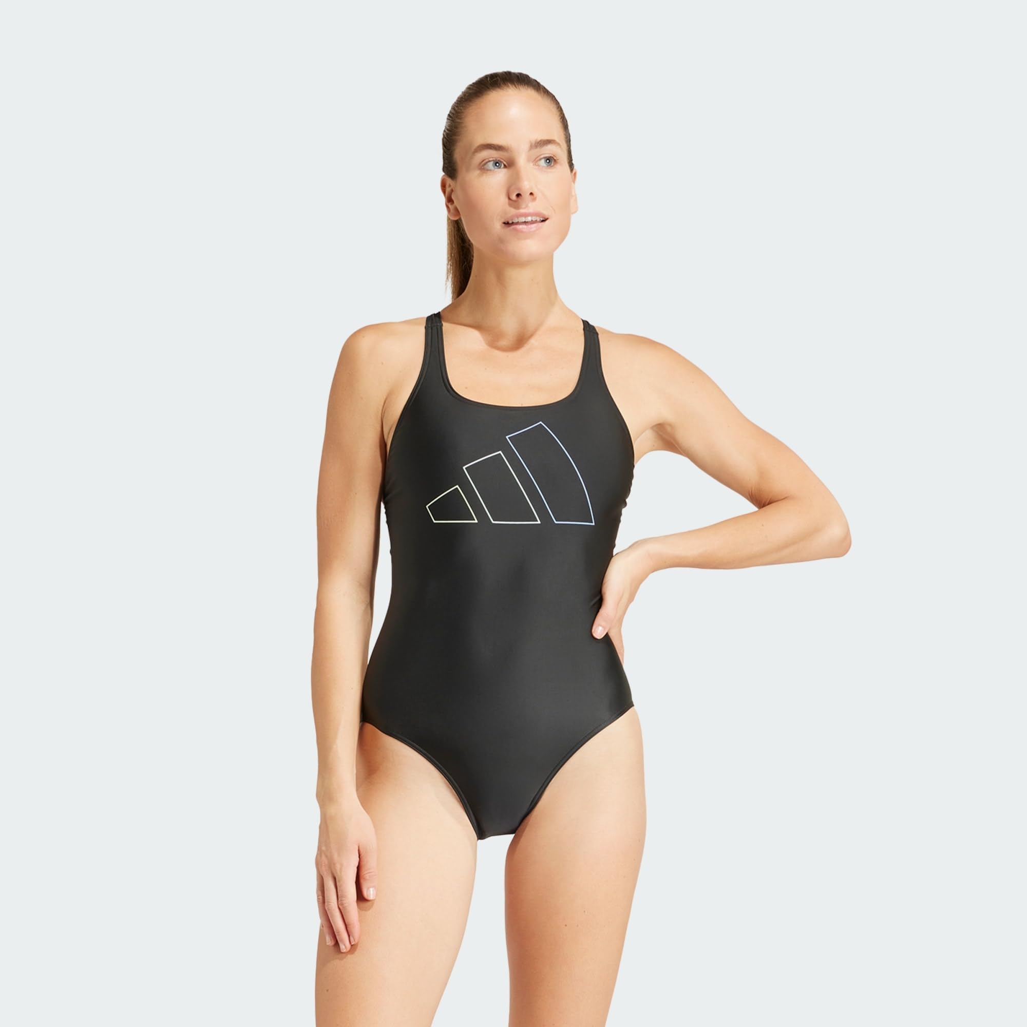 Adidas Damen Big Bars Swimsuit Badeanzug