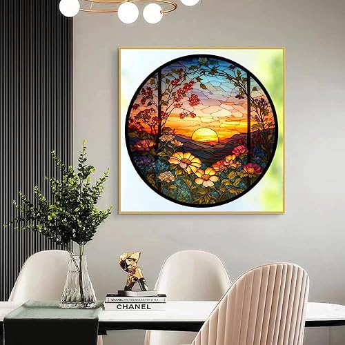 Miniatura 3 de Euibziy Kits de pintura de diamantes para adultos, kits de arte de diamantes 5D para principiantes, pintura de diamante redonda para decoración de