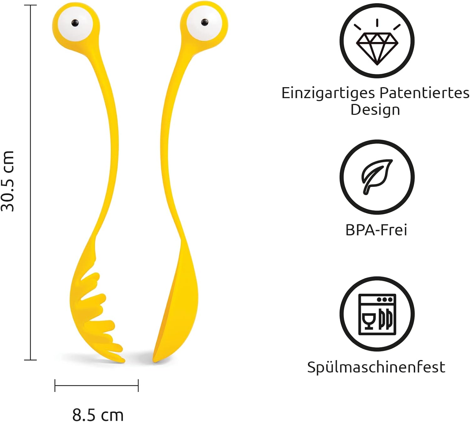 Pasta Monster: Lustiges Besteck für Pasta- und Salatliebhaber