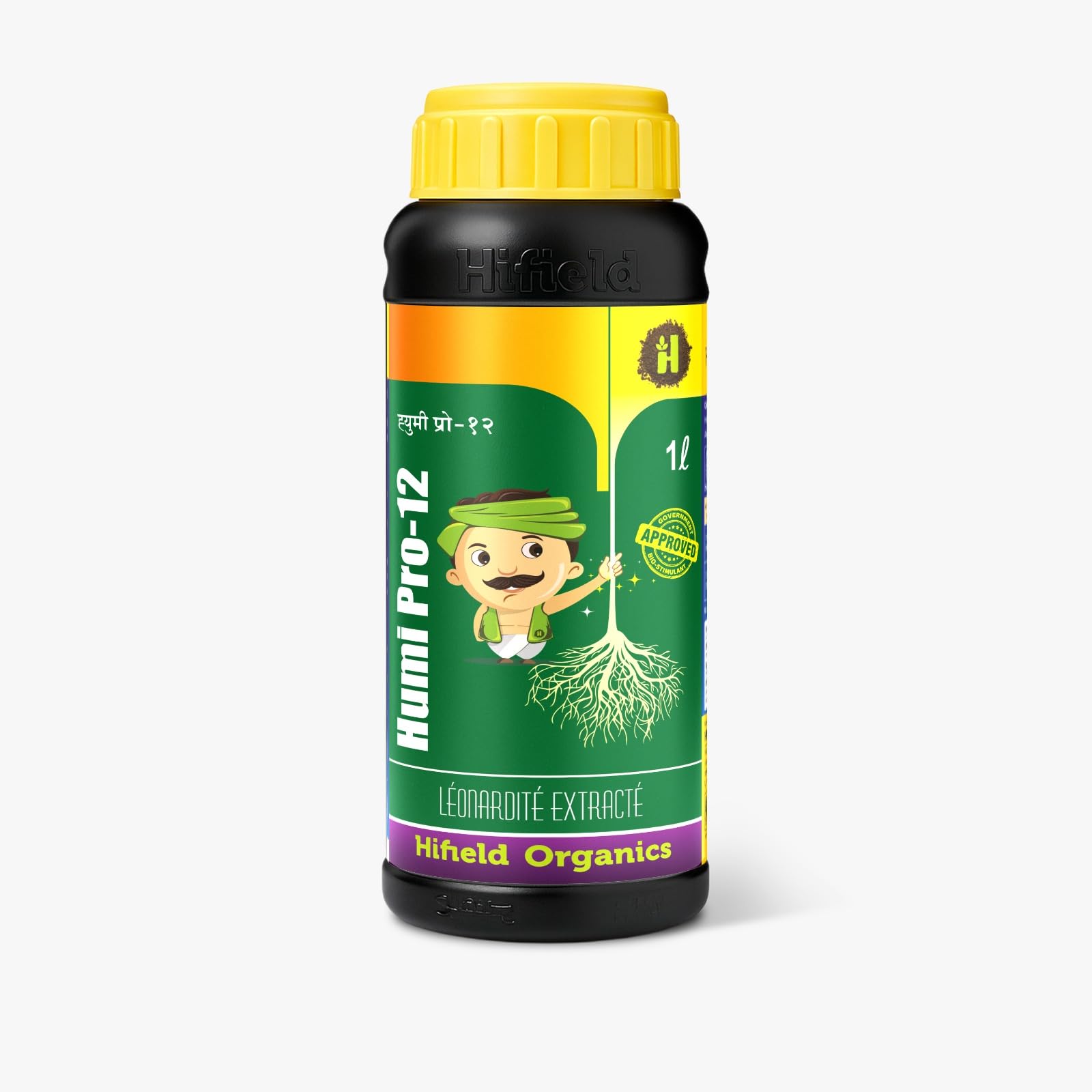 HIFIELD Humi Pro12-5Ltr Premium Humic & Fulvic Acid Liquid | Organic Liquid Fertilizer for Plants Enhances | Root & Plant Growth for Stronger, Healthier Crops